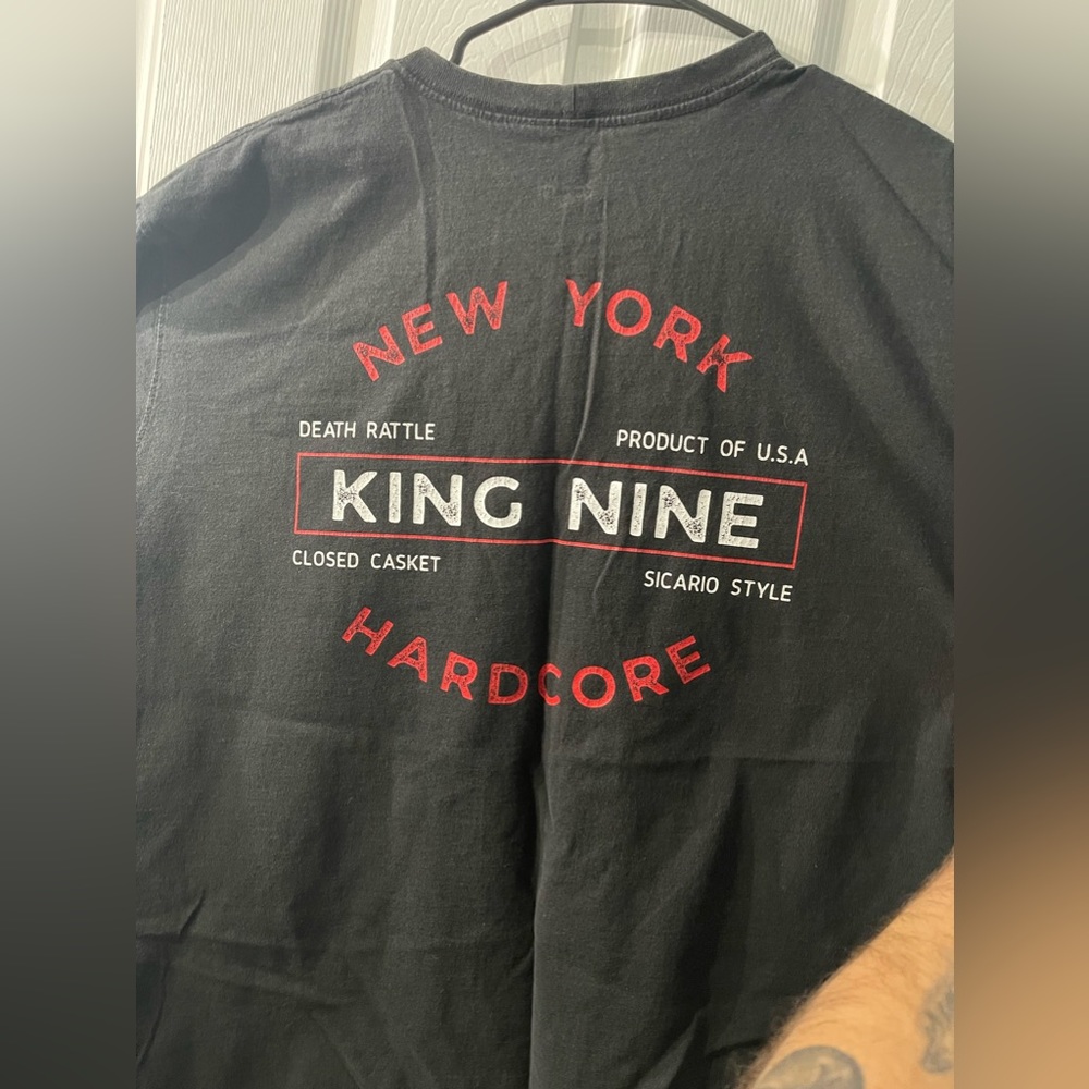 King Nine NYHC tshirt printed on Carhartt